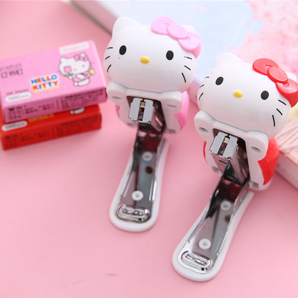 Office Supply Office Stationery Items - Ensemble d'agrafeuses Sanrio Anime authentiques, Hello