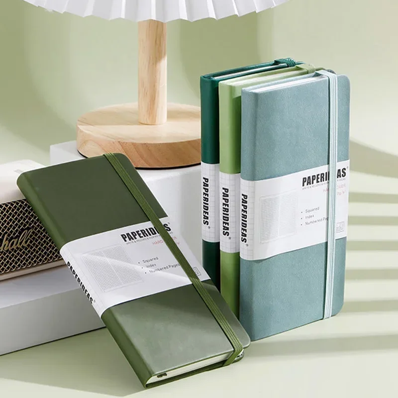 Notebook Dotted A5 - Carnet de voyage numéroté, poche de
