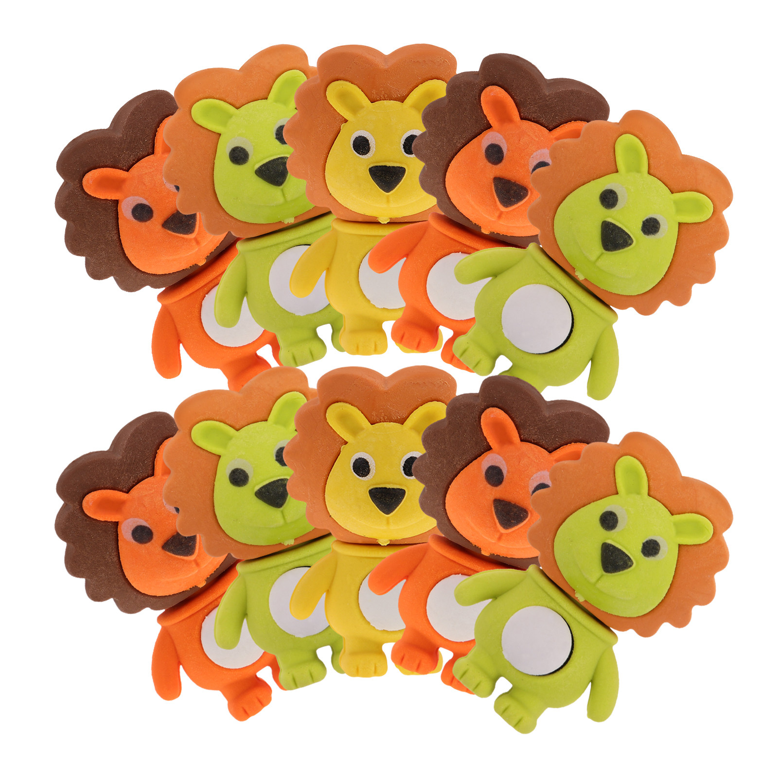 Lion Stationery & Office Supply(Kunshan)Co.Ltd - 18 gommes en forme de lion,