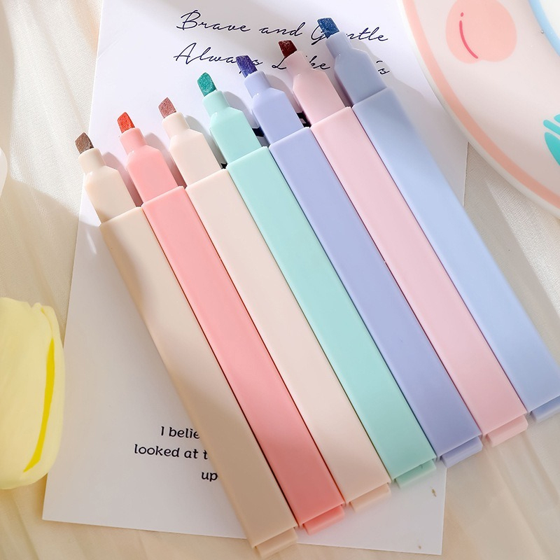 Highlighter Set Pastel - Surligneur de couleur Pastel 6 pièces/ensemble,