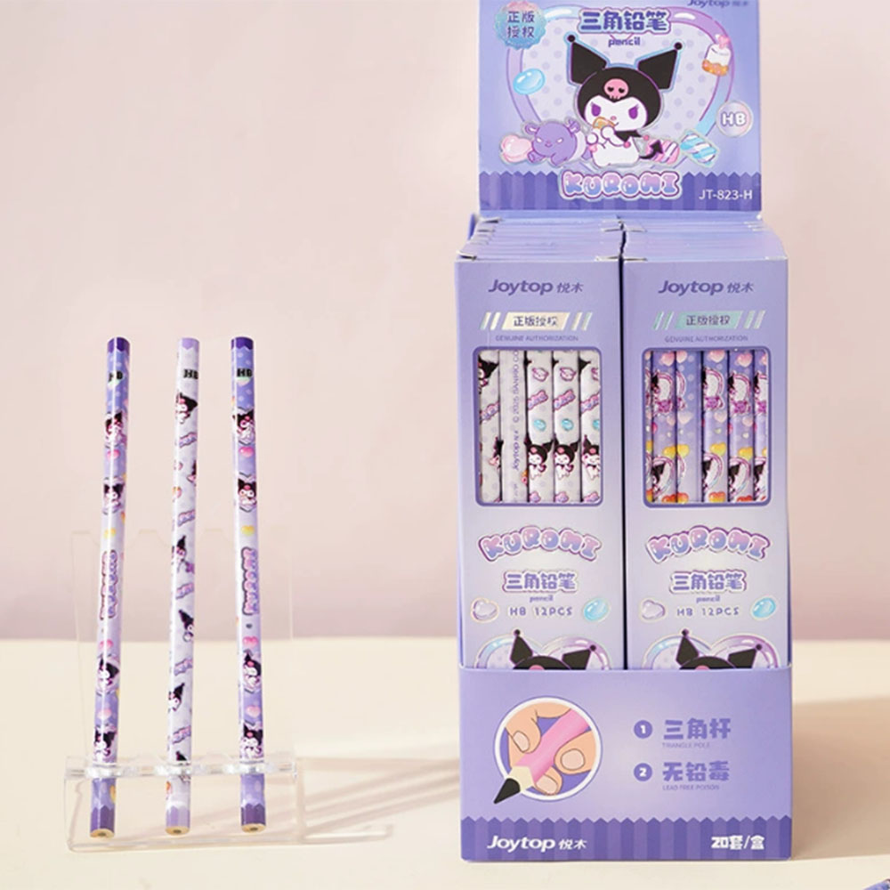 Office Supply Office Stationery Items - Crayons en bois HB Sanrio Kuromi