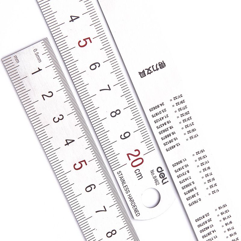 Deli – règle droite en métal e - Stationery And Office Supply Stores avis et prix