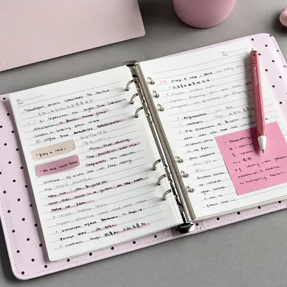 Carnet à anneaux Ins Polka Dot - Notebook Dotted A5 avis et prix