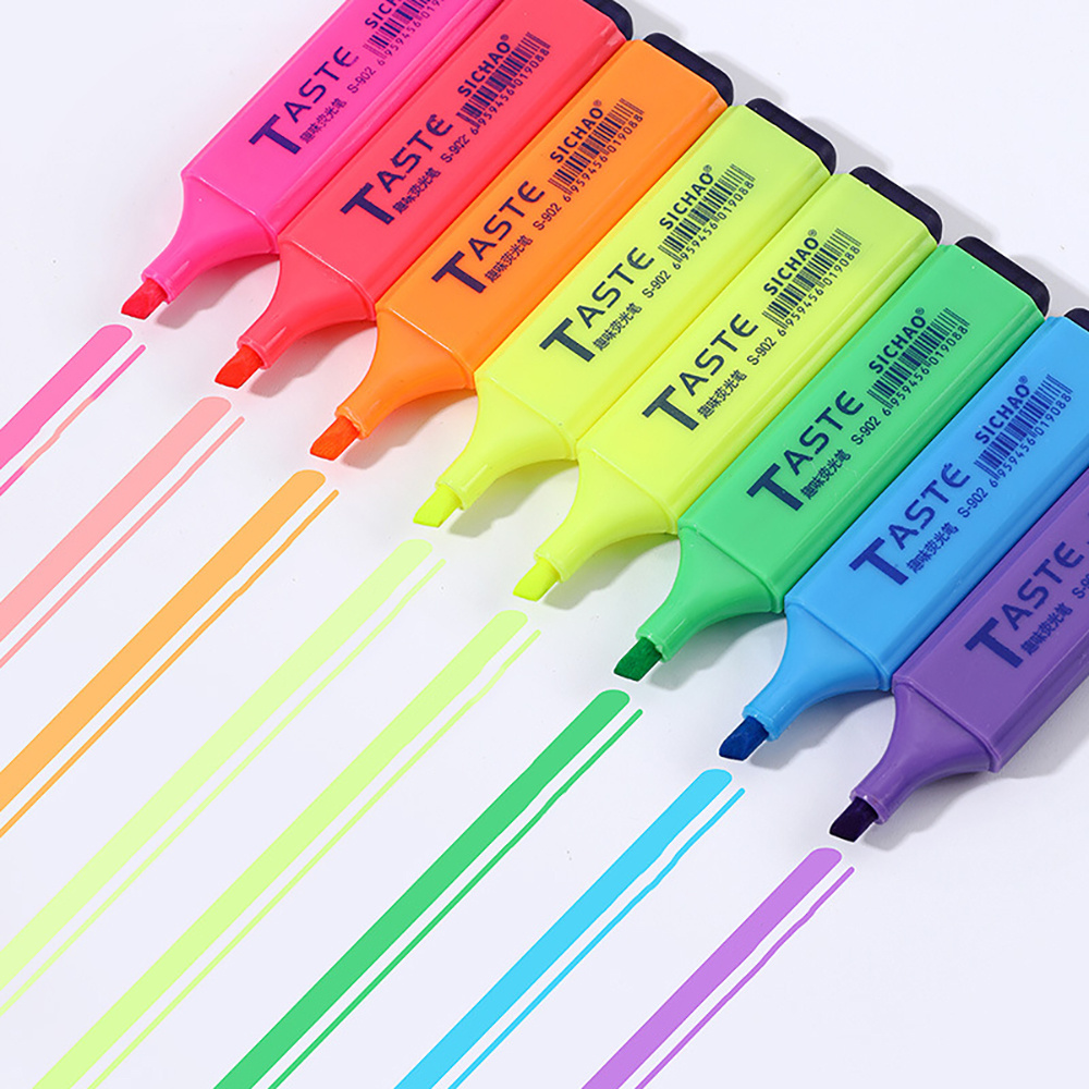 Lot de 4 surligneurs fluoresce - Highlighter Set Pastel avis et prix